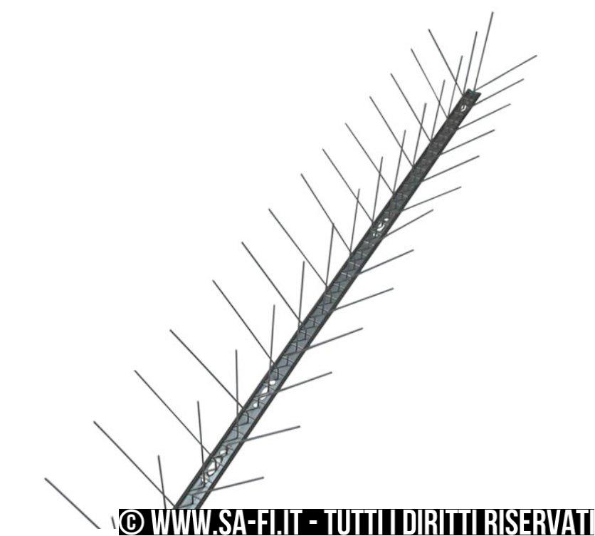 Defender Bird and Pigeon Spikes Dissuasori larghi a spillo in plastica Defender Bird and Pigeon Spikes Dissuasori larghi a spillo in plastica